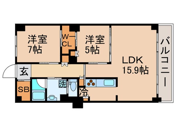 パ－クアクシス豊洲の物件間取画像